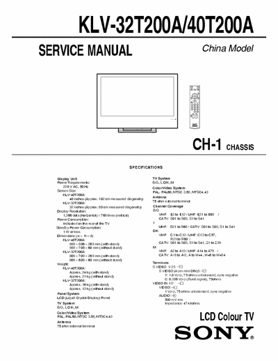 Sony KLV-32_40T200A LCD-TV Sony